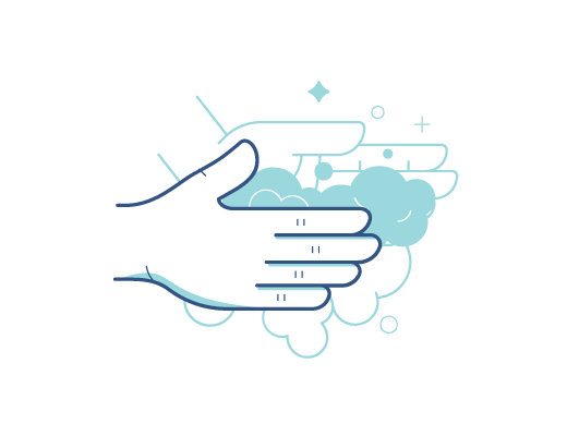 Wash your hands with soap, contact lenses.